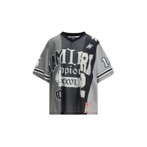 Amiri Men Spliced Oversized V-Neck T-Shirt